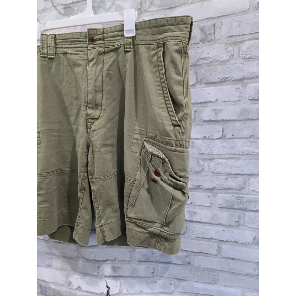 Polo Ralph Lauren Shorts Sz 40 Olive Green Short Cargo Vtg Summer y2k vibes